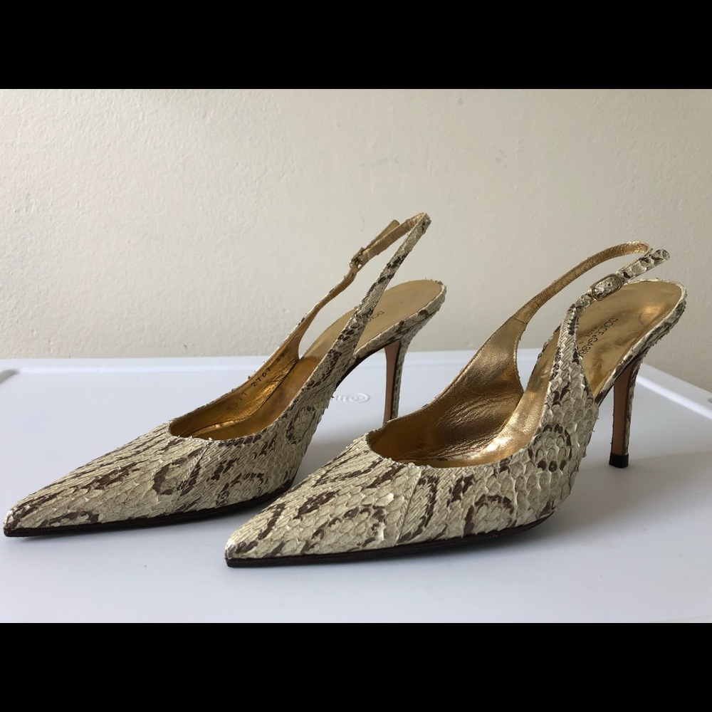 Dolce & Gabbana Snakeskin Slingback